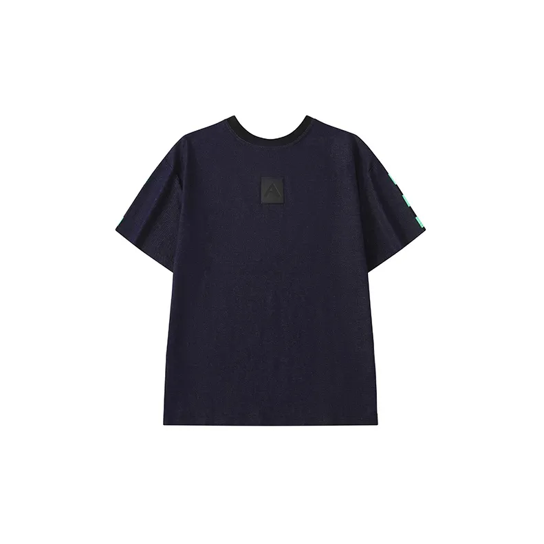 AiLoT T Shirts Unisex Black Green Stripes-1