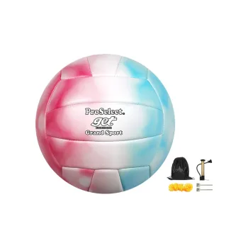 ProSelect PU Size 5 Volleyball Unisex Pink Blue Gradient