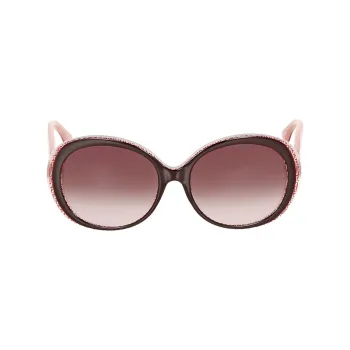 FENDI Sunglasses Women's Red Brown