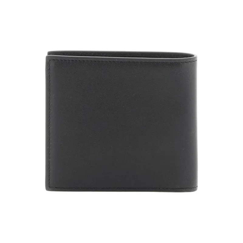 Valentino Calfskin Wallet Men's Black/Blue-2