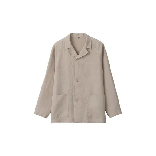 MUJI Jackets Men Light Yellow