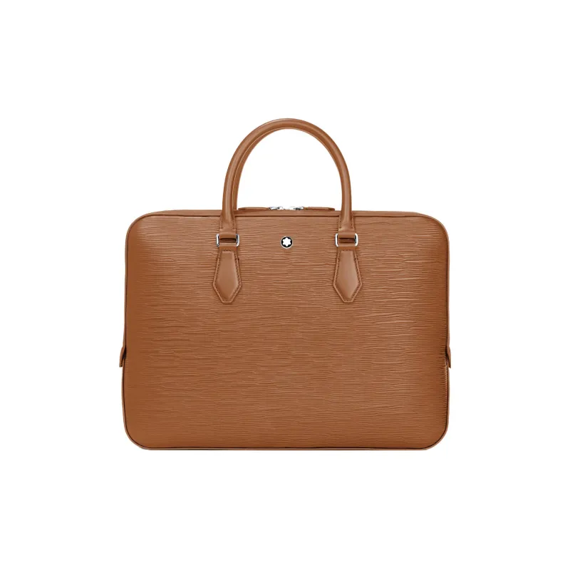MONTBLANC Meisterstuck Cow Leather Handbags Briefcases Men's Toffee Brown-0