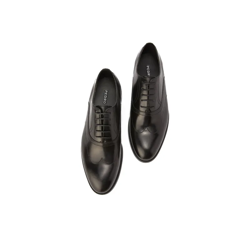PEDRO Dress Shoes Men Low Top Black/Umber-3