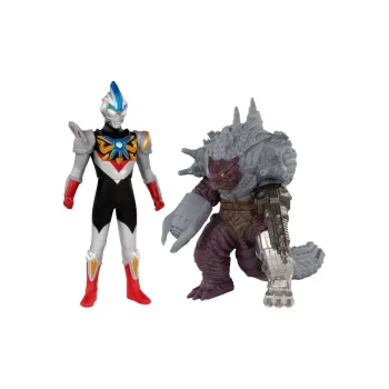 BANDAI Ultra Decisive Battle Collection Hero Toy, Ultraman Orb Triple Shape Vs. Dairugger Action Figures