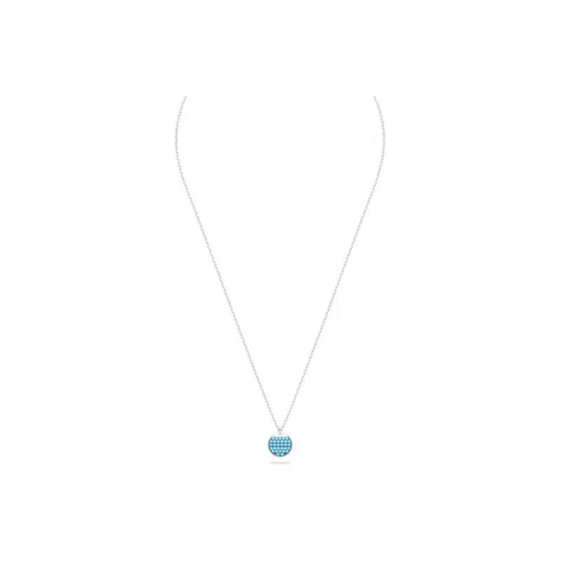 Swarovski Sublima Artificial Crystal Necklaces Unisex Blue-0