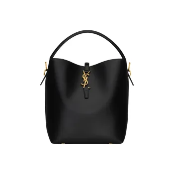 SAINT LAURENT Shiny Cow Leather Shoulder Bag, Crossbody Bag, Handbag Women's Black