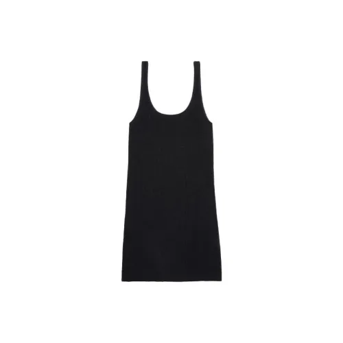 Calvin Klein JENNIE Series Slip Dresses Women's Space Black