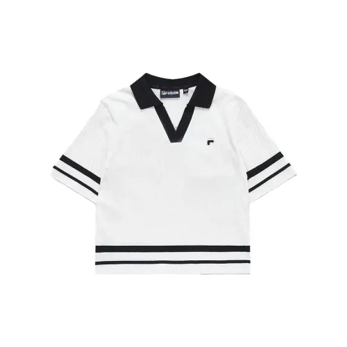 FILA FUSION Polo Shirts Women's Cloud White