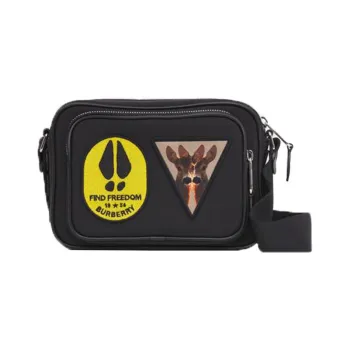 Burberry Nylon Messenger Bag Shoulder Bag Crossbody Bag Regular Unisex Black