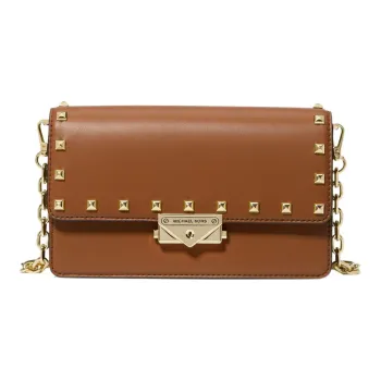 MICHAEL KORS Cece Artificial Leather Envelope Bag, Shoulder Bag, Crossbody Bag Medium Size Women's Brown