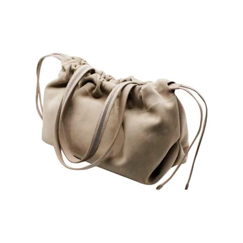 Brunello Cucinelli Suede Tote Bag, Shopping Bag, Handbag Women's Light Umber