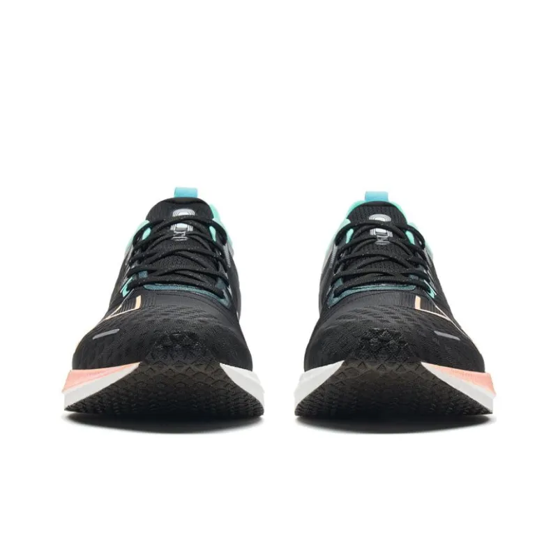 XTEP Two Thousand Kilometers 1.0 Breathable Lightweight Low Top Long Distance Running Shoes Men's Black Green-2
