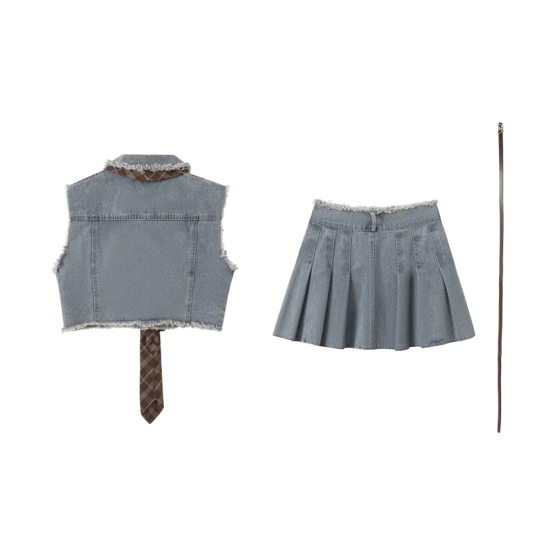 Adeworn Two Piece Skirt Sets Women's-1