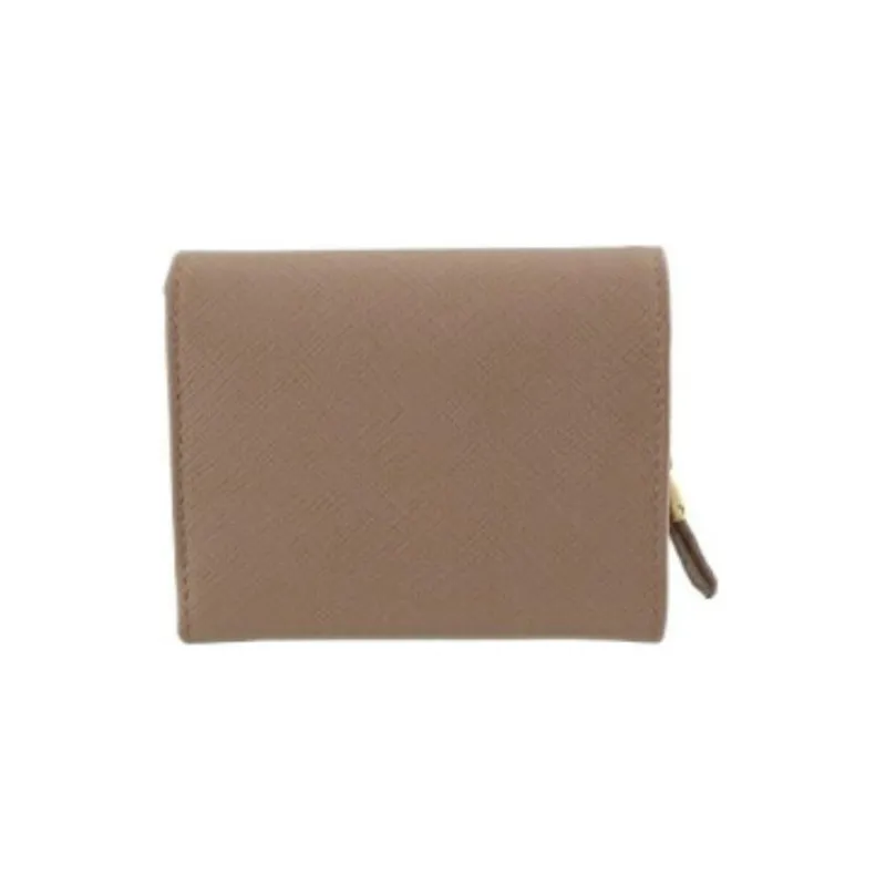 PRADA Leather Wallet Women's Dusty Pink-4