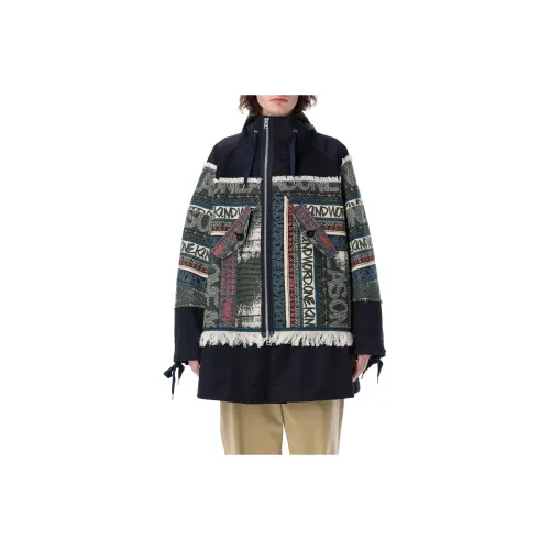 Sacai Coats Men Blue/Green