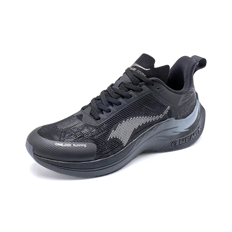 ONEMIX Yi Shuang Body Measurement Professional Racing Running Shoes Unisex Cool Black-3