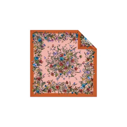 Miss DIOR Millefiori Series Silk Scarves Women's Orange