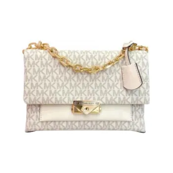 MICHAEL KORS Cece Artificial Leather Envelope Bag Crossbody Bag Shoulder Bag Medium Size Women's Vanilla White
