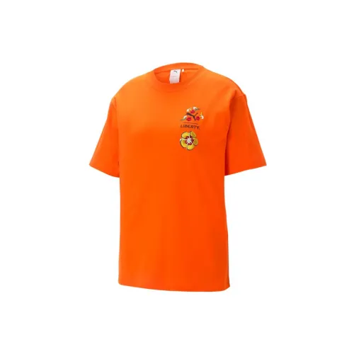 PUMA X Liberty Co-branded SS23 T-Shirts Women's Orange