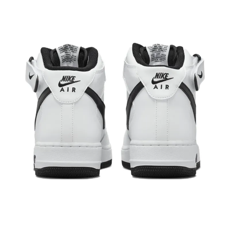 Nike Air Force 1 Mid White Black 2023-4