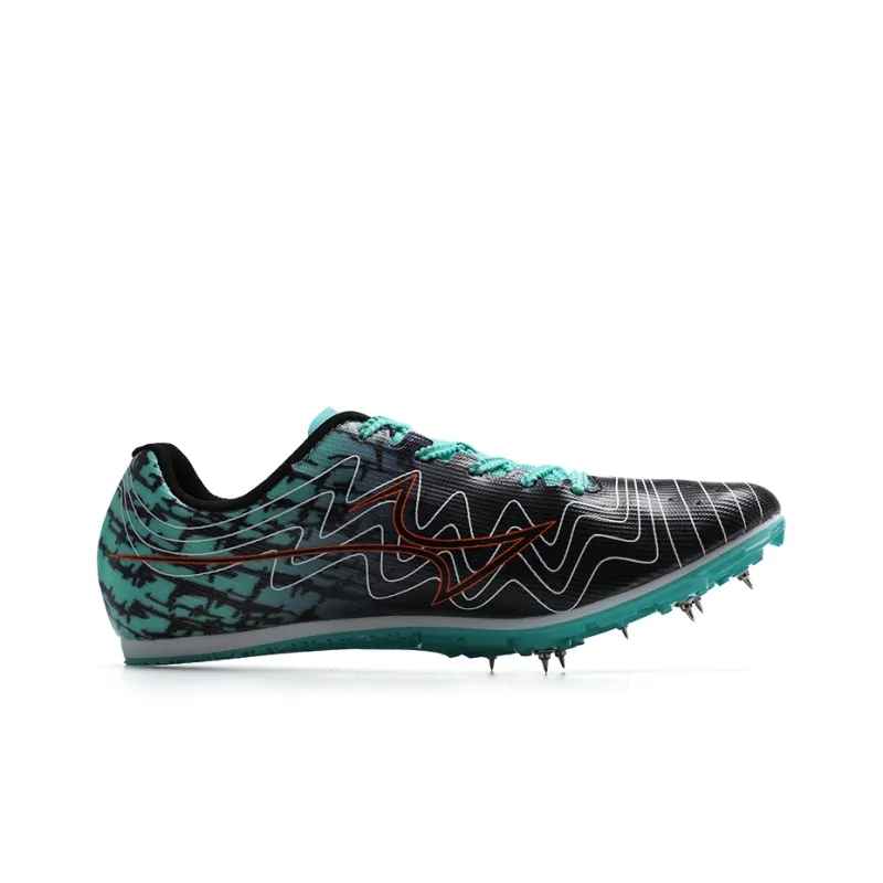 HEALTH Cushioned Slip Resistant Low Top Running Shoes Unisex Black Cyan-1