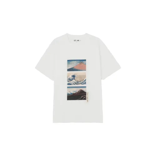 UNIQLO/UNIQLO X Katsushika Hokusai-Mt. Fuji Co-branded Series T-Shirts Men White