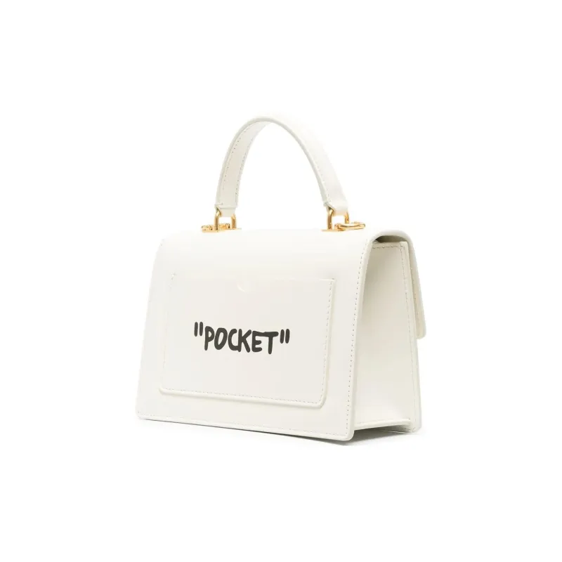OFF WHITE 1.4 Jitney 'LIFE'S WORK' Bag White-1