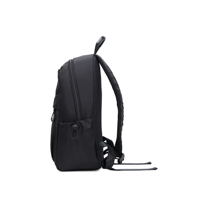 NOMK Nylon Canvas Backpack Small Size Unisex Black-2