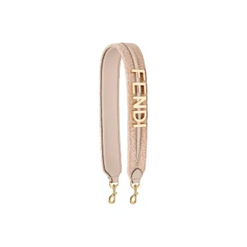 FENDI Calfskin Shoulder Strap Bag Straps Women's Pink