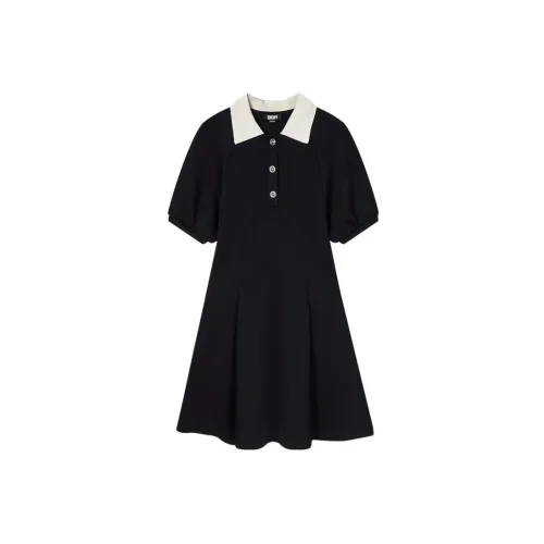 DKNY Short-Sleeved Dresses Women's Black