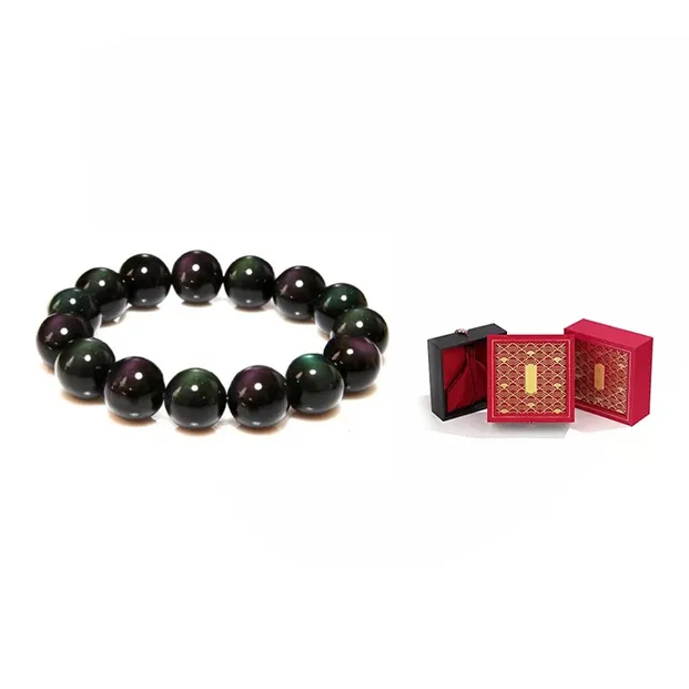 ZHOUBAIFU Obsidian Bracelets Unisex-3
