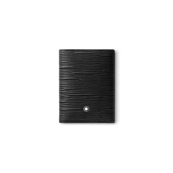 MONTBLANC Cow Leather Card Holder Men's Black