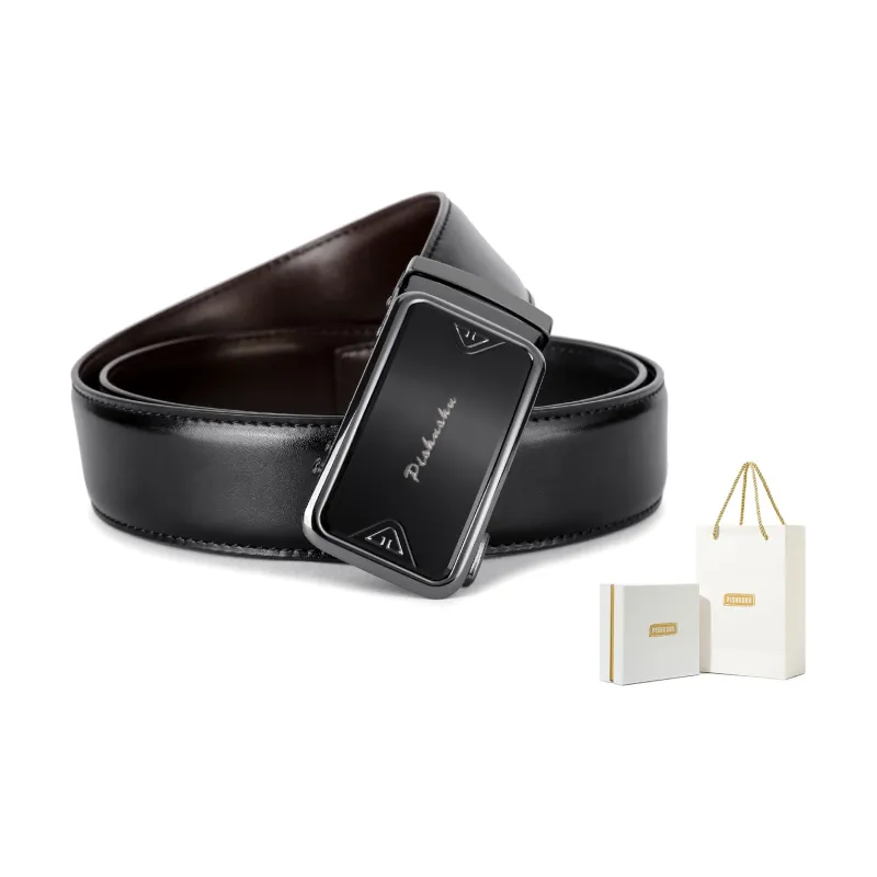 PISHUSHU Leather Belts Men-5