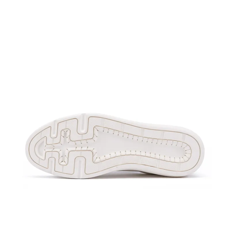 CHIORYN Minimalist Height Increasing Platform Low Top Skateboard Shoes Men's White Black Tail-5