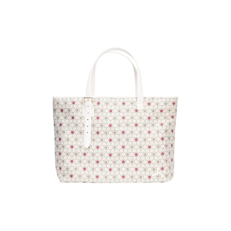 LI NING 1990 Artificial Leather Tote Bag Shopping Bag Shoulder Bag Handbag Regular Unisex White-0