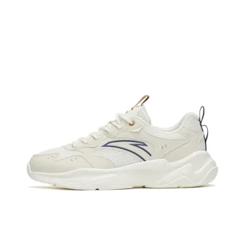 Anta Wear resistant And Lightweight Low Top Sports Casual Shoes White Gray Blue
