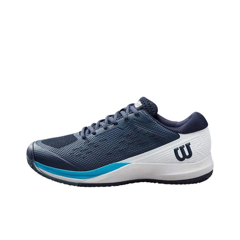 Wilson RUSH PRO ACE Low Top Tennis Shoes Men's White Blue-0