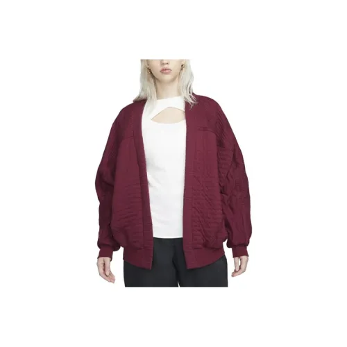 Nike SPORTSWEAR TECH PACK Knitwear Women's Burgundy