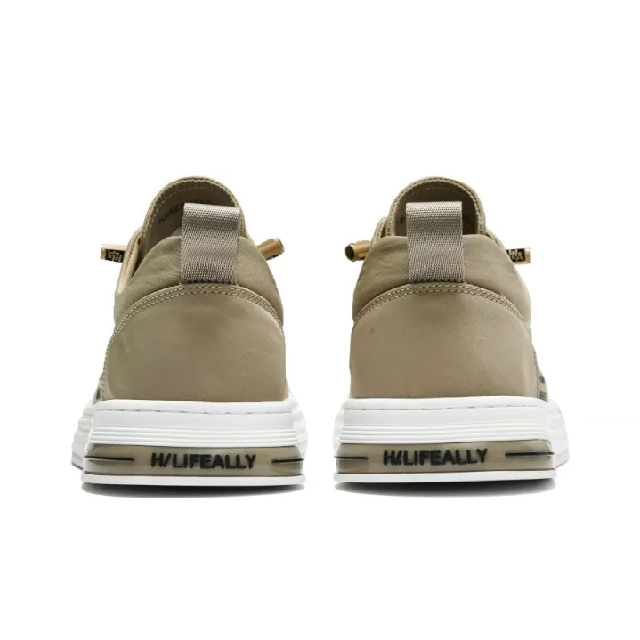 HLA Casual Shoes Men Low Top Black/Gray/Apricot-22