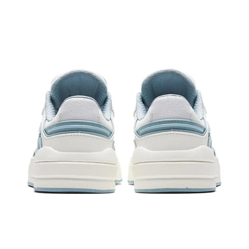 Anta Street Play LITE Anti Slip And Wear Resistant Lightweight Low Top Skateboard Shoes Women's White Gray Blue-3