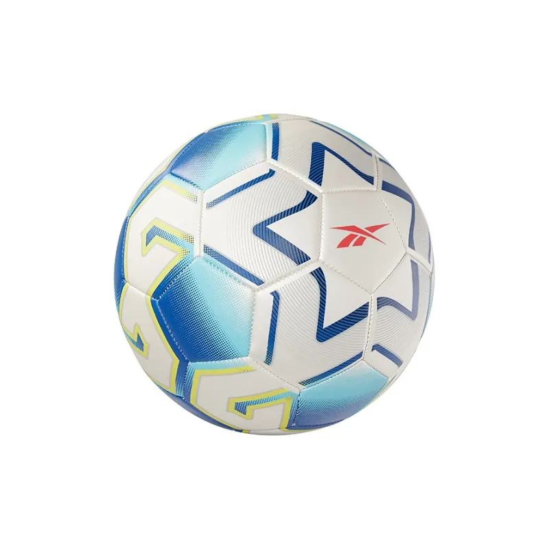 Reebok Size 5 Ball Soccer PVC Machine Stitched Soccer Ball Unisex Blue White-5