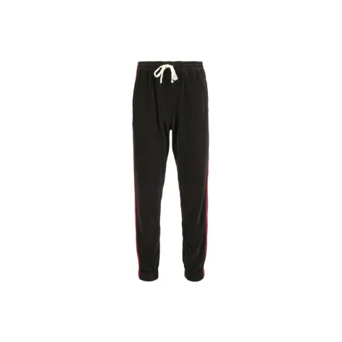 GUCCI Web Striped Velvet Jogger Pants 