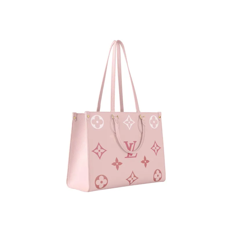 LOUIS VUITTON ONTHEGO Cow Leather Jungle Bag, One Shoulder Handbag Medium Size Women's Gradient Pink-1