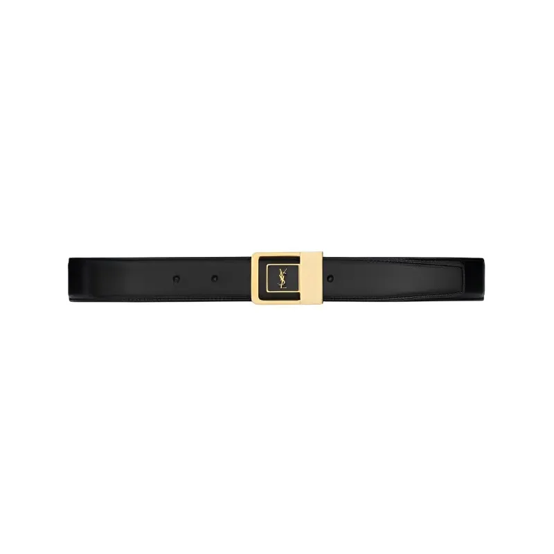 SAINT LAURENT La 66 Buckle Belt-0