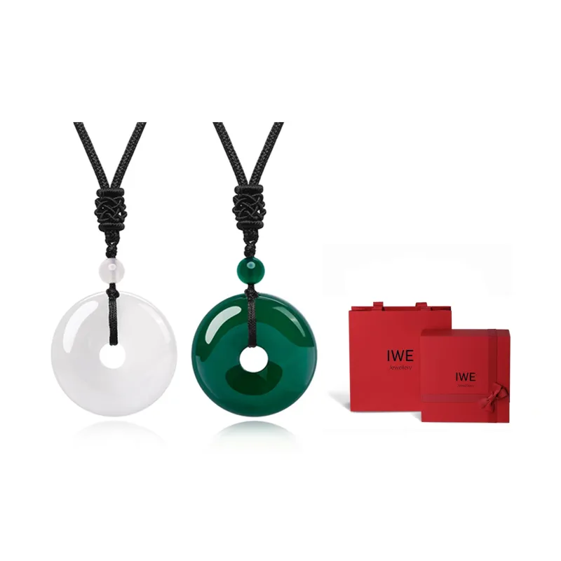 IWE Chalcedony Agate Necklaces Unisex-9