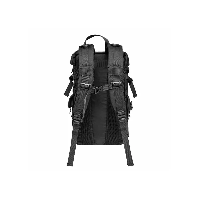 KONADCT Oxford/PU 17 Inch Backpack Large Size Unisex Black/Monogram-3