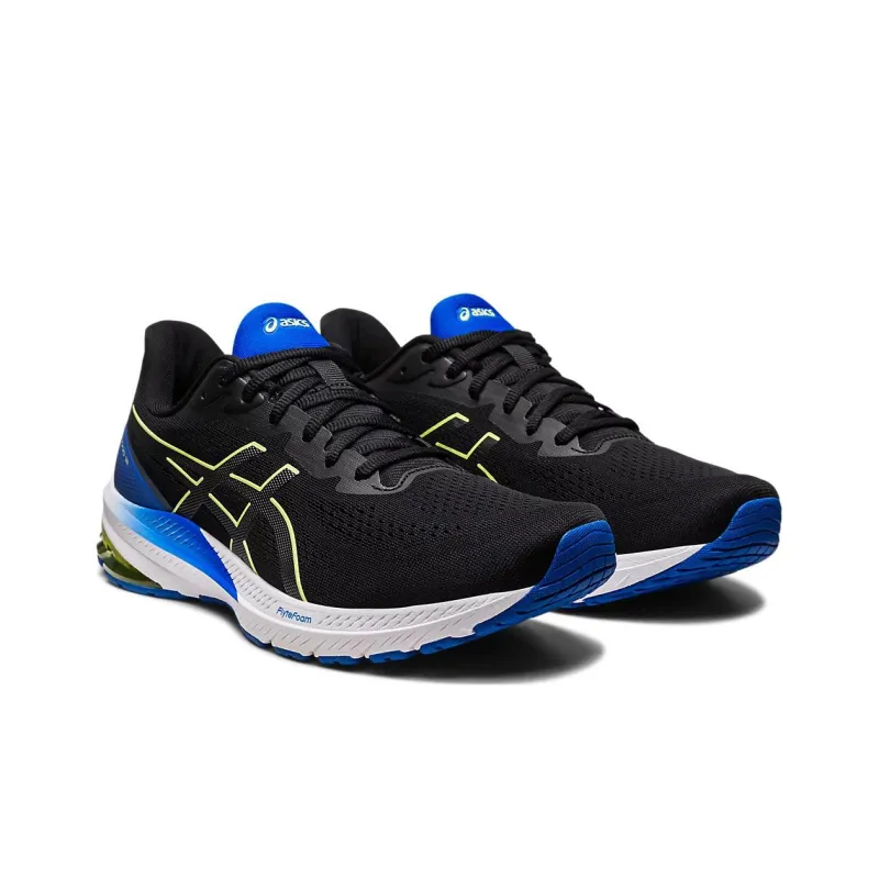 Asics GT 1000 12 Wide 'Black Glow Yellow'-2