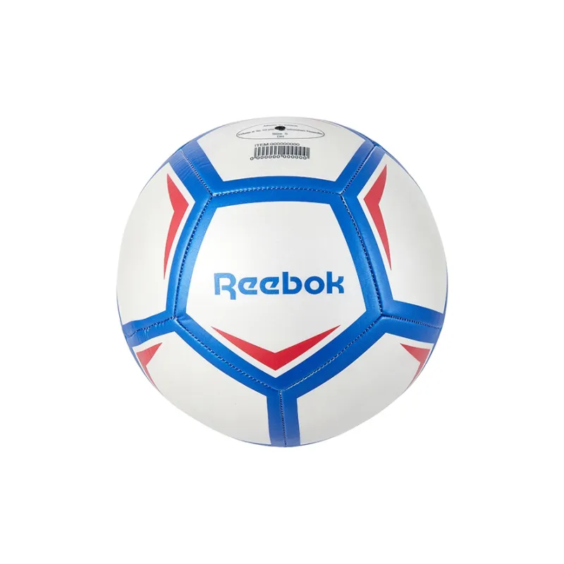 Reebok Size 5 Ball Soccer PVC Machine Stitched Soccer Ball Unisex White Blue-2
