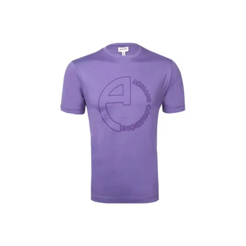 EMPORIO ARMANI T-Shirts Men Purple