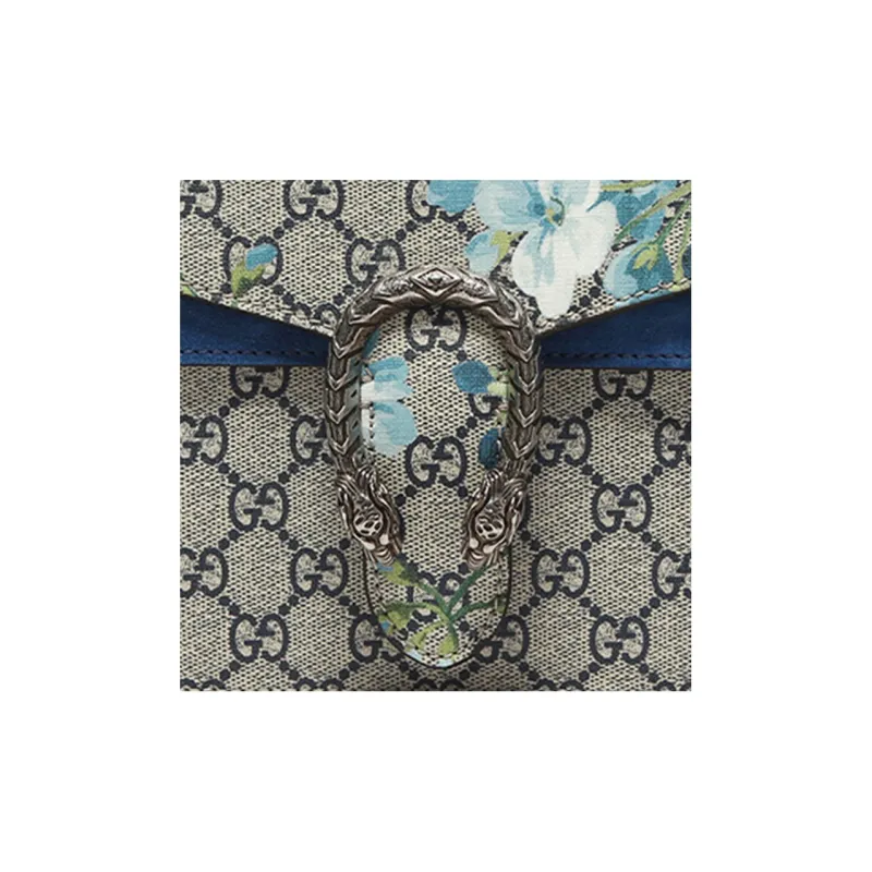 GUCCI Dionysus Canvas With Leather Shoulder Bag Crossbody Bag Mini Women's Beige/Blue-4